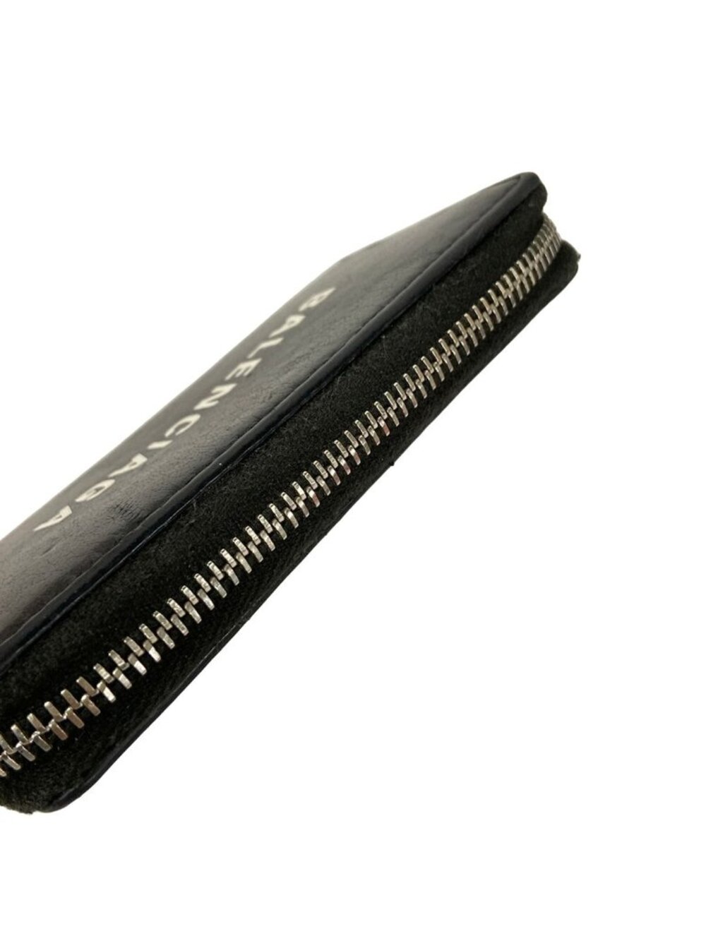 Balenciaga Coin Case Everyday Zip Continental Card Black White Zip Around - Picture 6 of 6